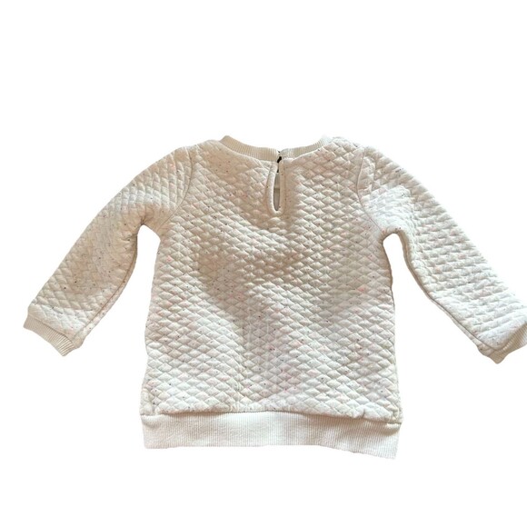 Juicy Couture Size 12 Months Baby Sweater Rainbow Embroidered Brand Quilted - Picture 3 of 7